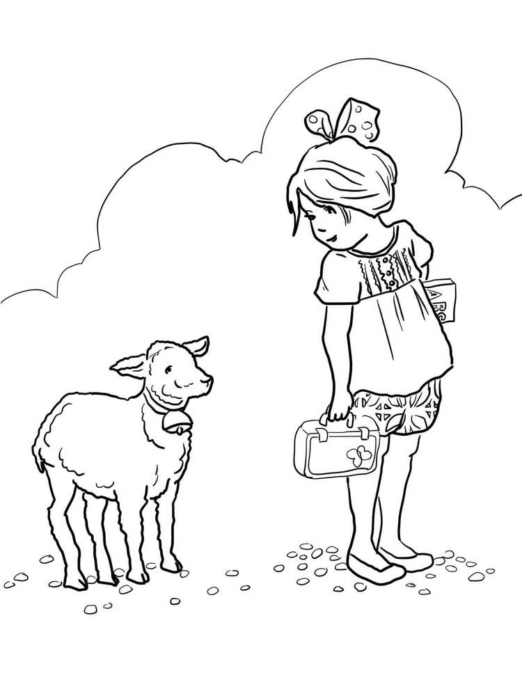 Free Sheep Coloring Pages Printable