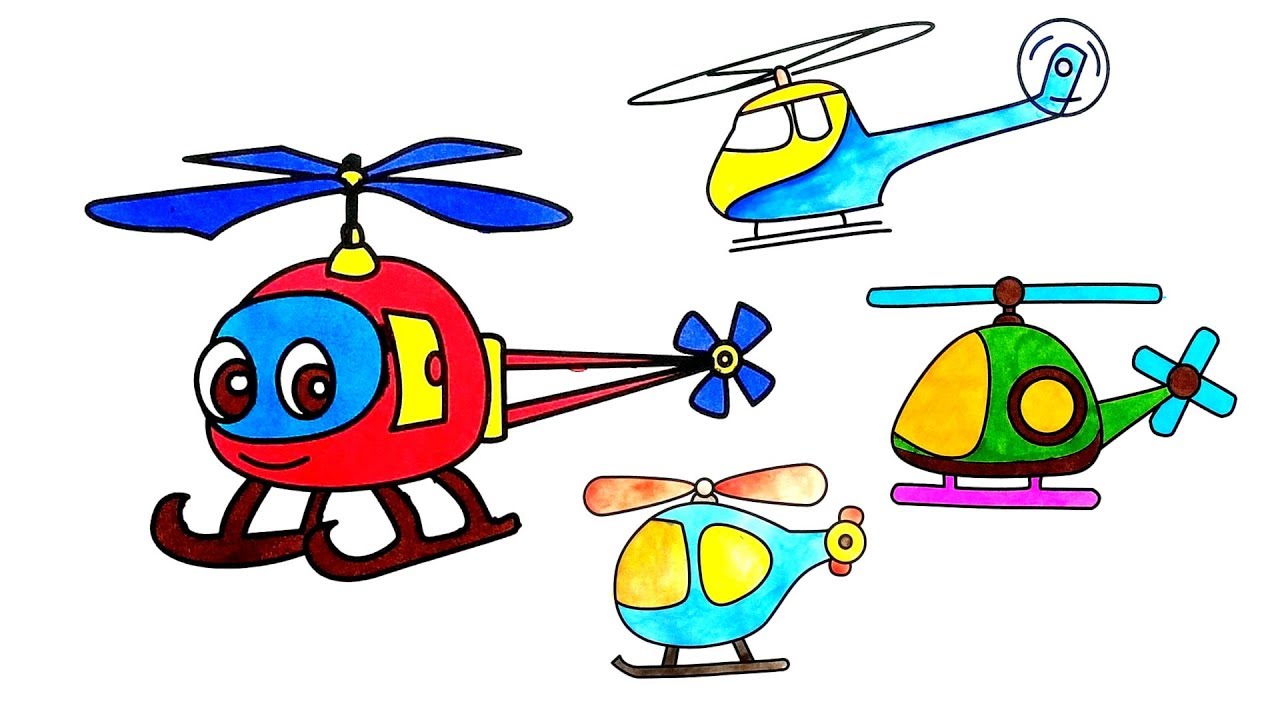 Helicopter Coloring Pages Printable