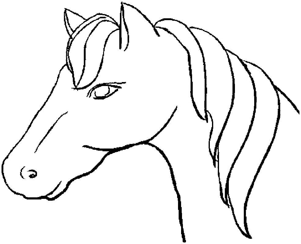 Horse Coloring Pages For Adults_