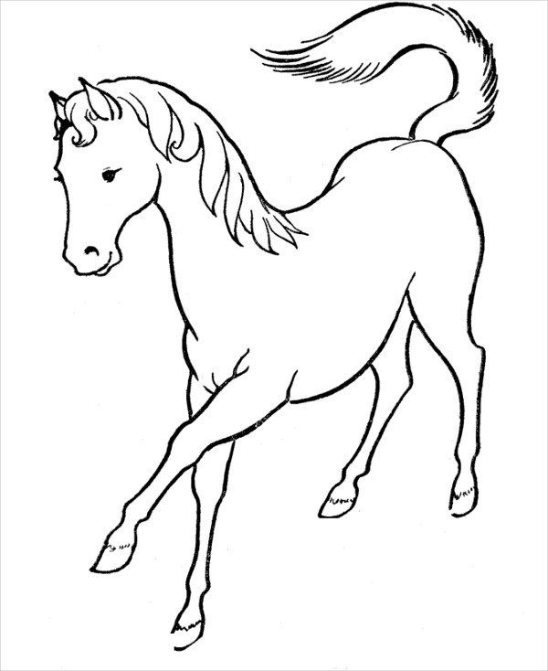 Horse Coloring Pages For Toddlers