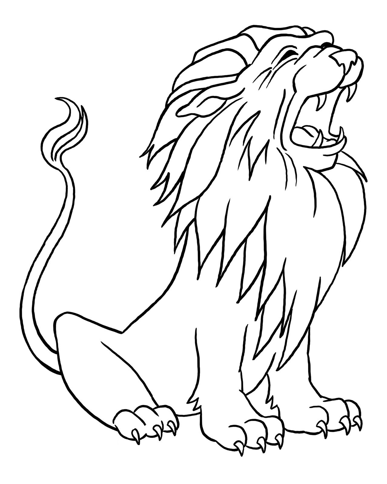 Lion Coloring Pages For Adults Already Colored