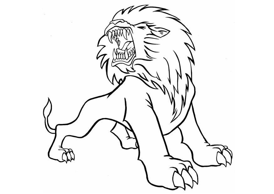 Lion Coloring Pages For Toddlers_