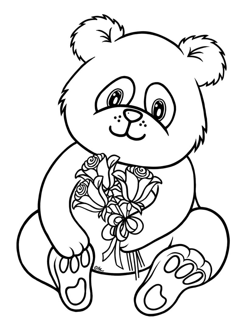 Panda Unicorn Coloring Pages