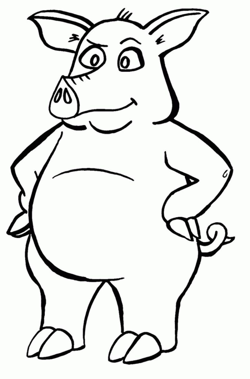 Pig Coloring Pages Preschool