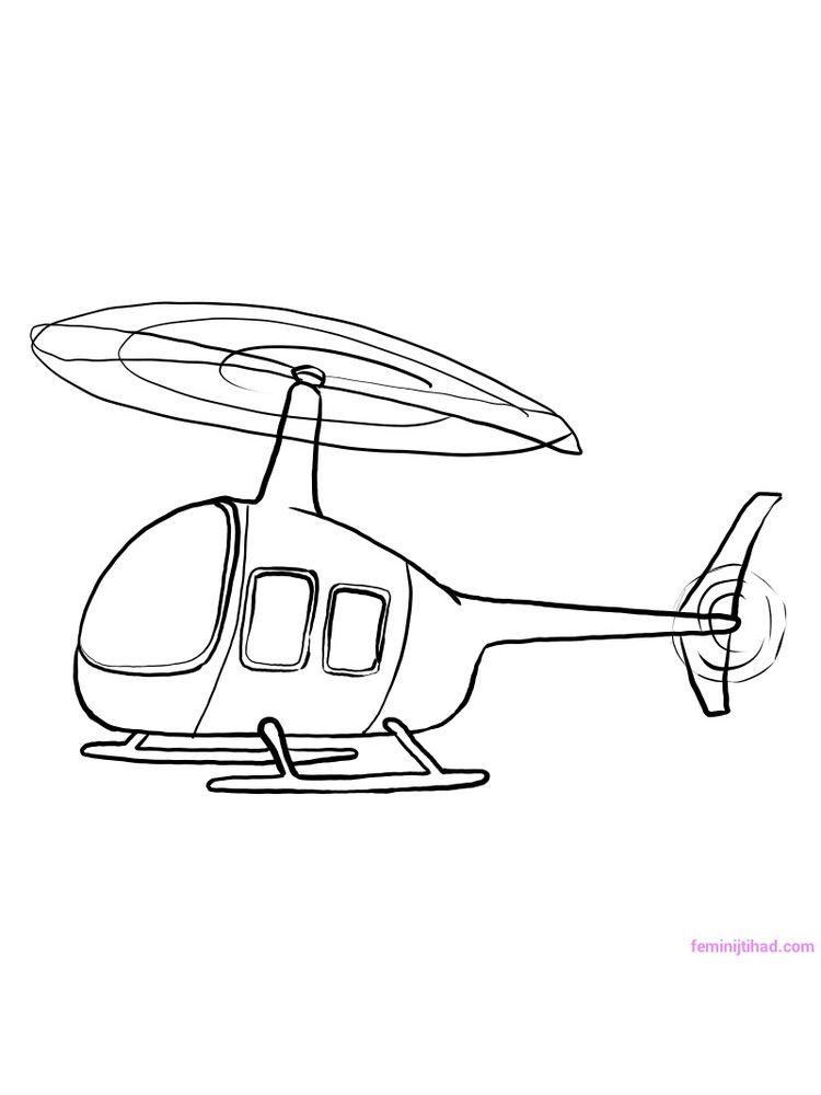 Printable Apache Helicopter Coloring Pages