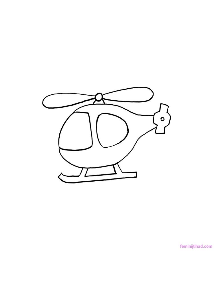 Printable Army Helicopter Coloring Pages