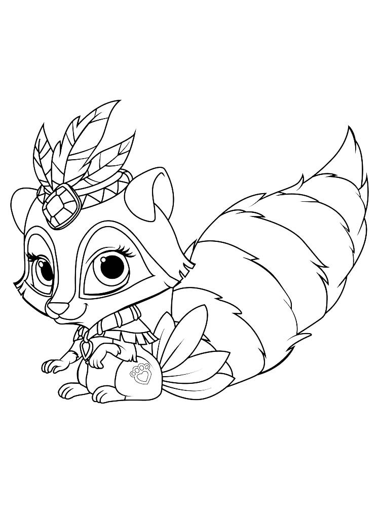 Printable Chester Raccoon Coloring Page