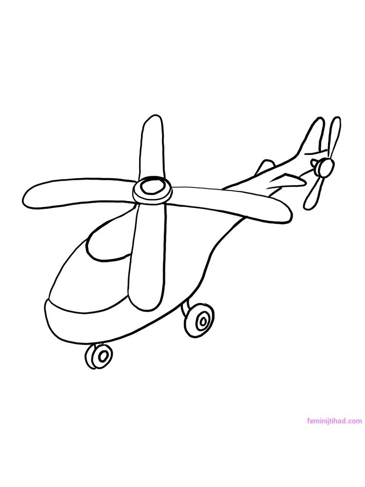 Printable Helicopter Coloring Pages Online