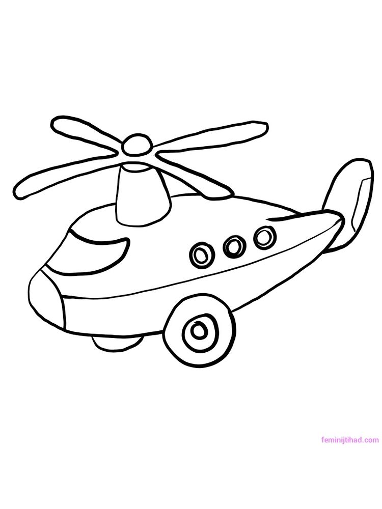 Printable Lego Helicopter Coloring Pages