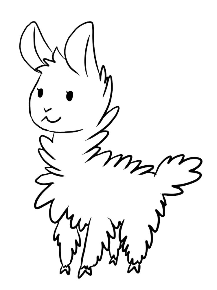 Printable Llama Coloring Pages For Adults