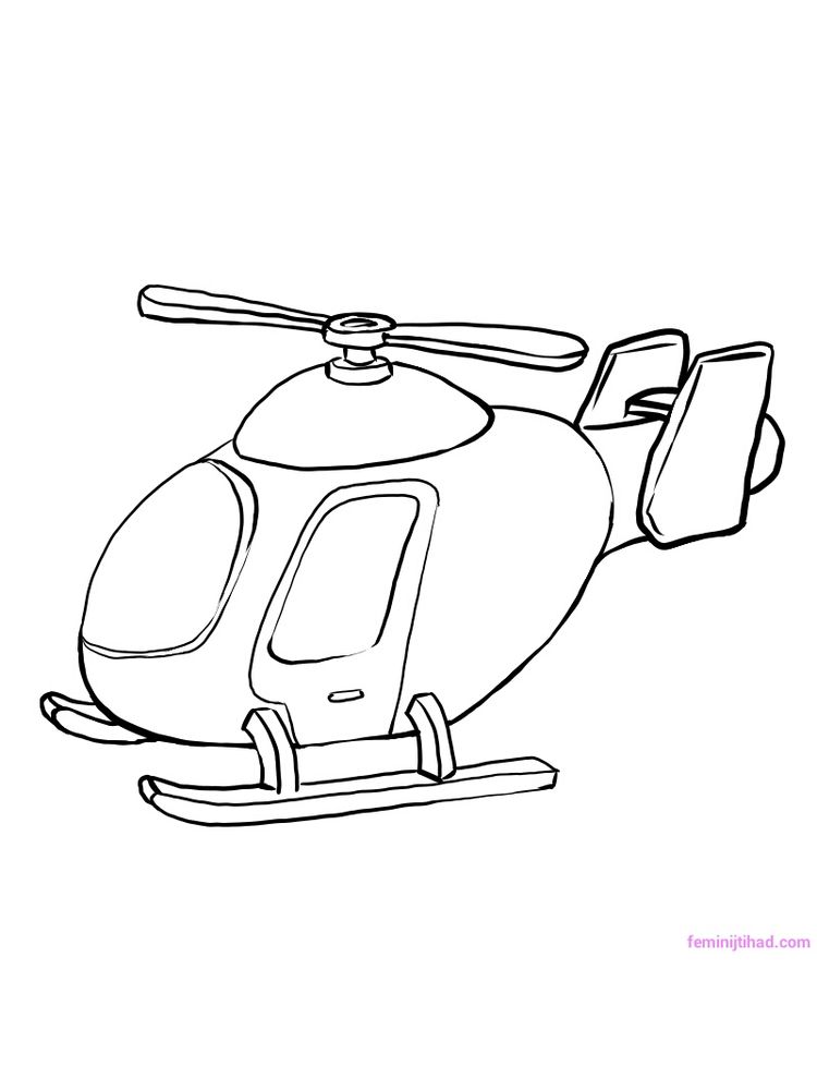 Printable Military Helicopter Coloring Pages