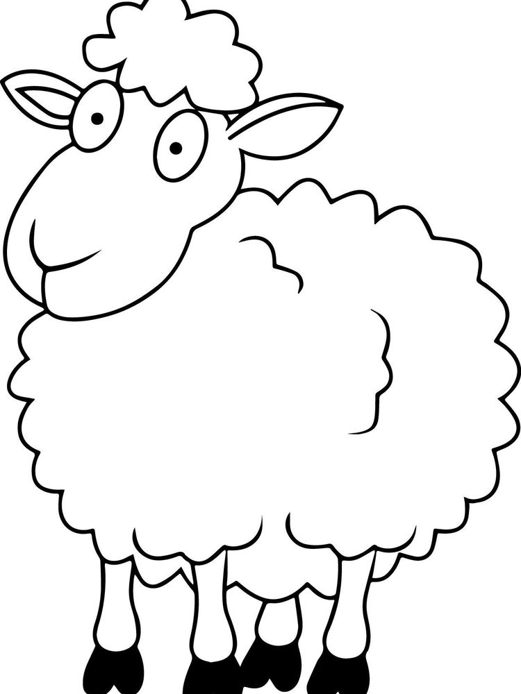 Printable Sheep Coloring Pages