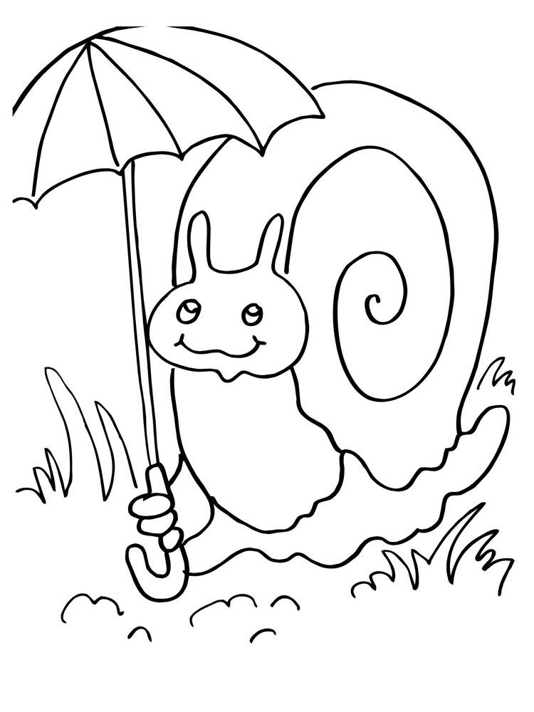 Printable Snail Coloring Pages Preschool