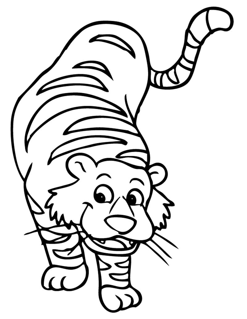 Tiger Character Coloring Pages