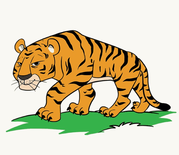 Wild and Strong Animal, Tiger Coloring Pages