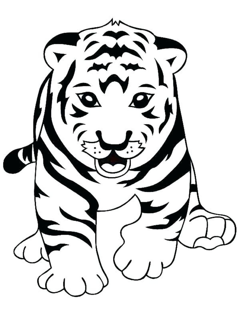 Tiger Cubs Coloring Pages