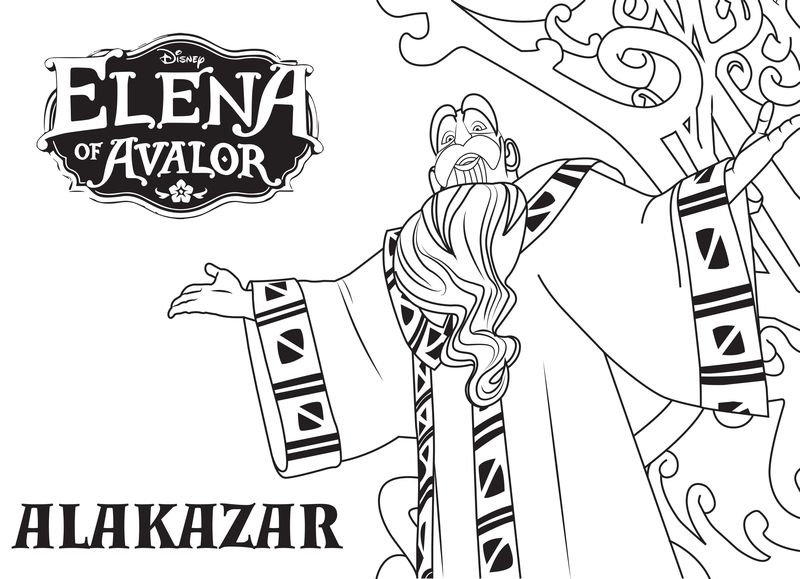 coloring pages of elena of avalor