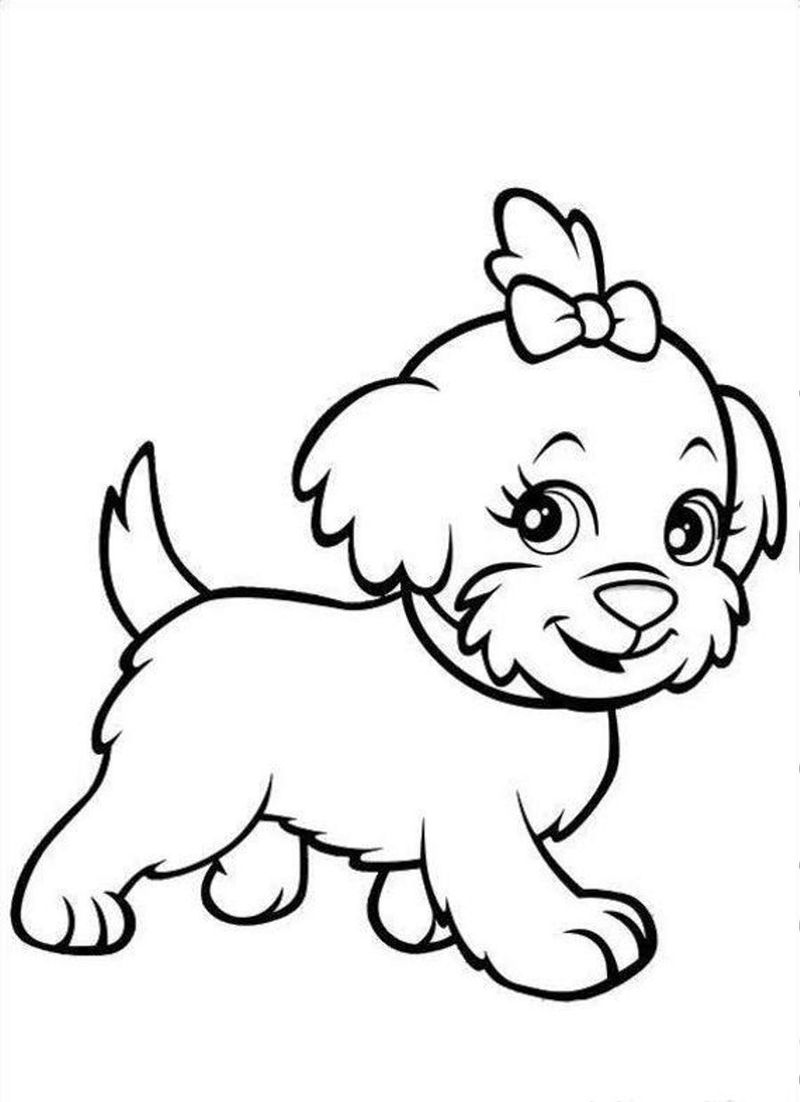 cute puppy coloring pages