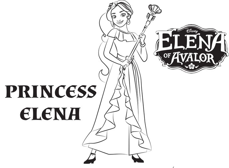 elena de avalor coloring pages