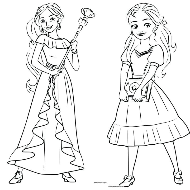 elena of avalor coloring page