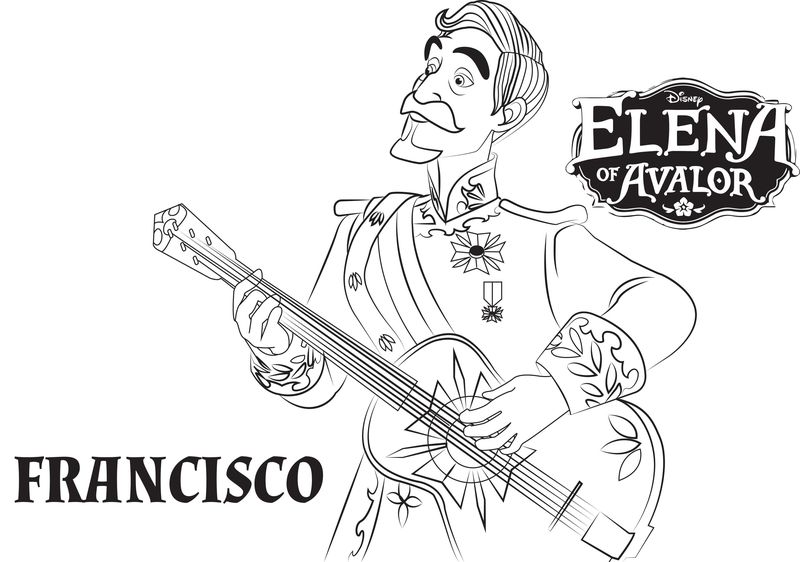 elena of avalor coloring pages