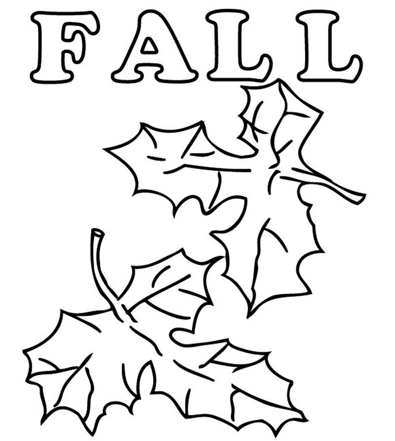 fall coloring pages pdf