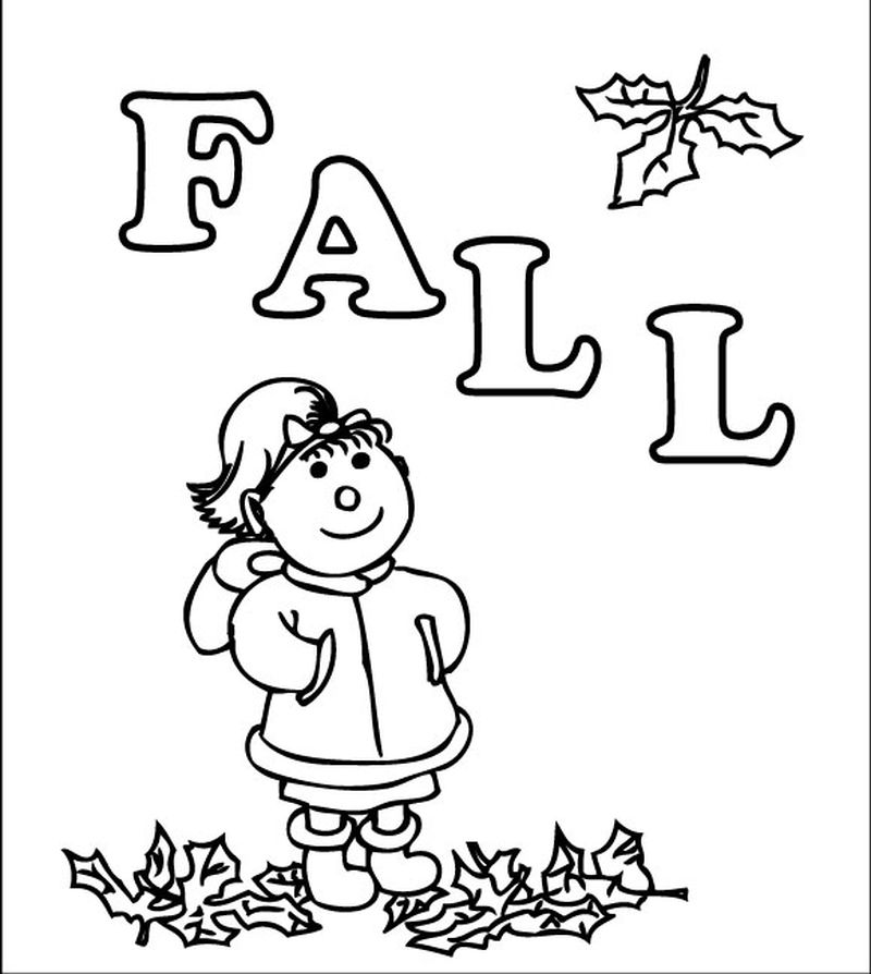 fall coloring pages preschool