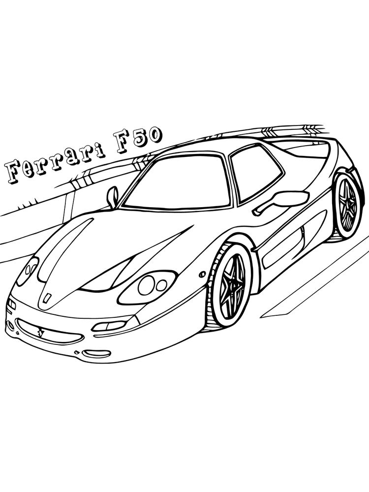 ferrari coloring pages printable free