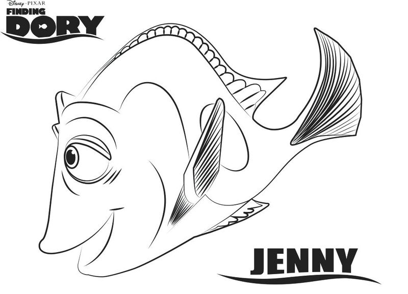 finding dory coloring pages