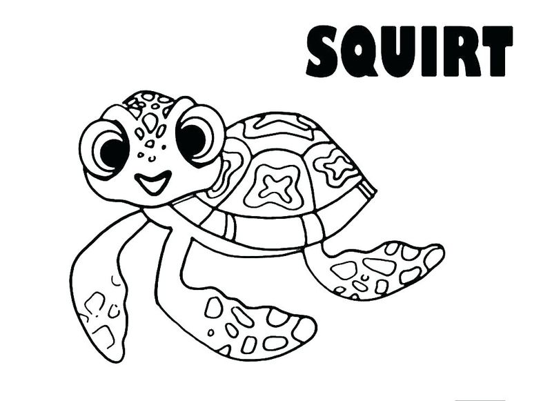 finding dory octopus coloring page