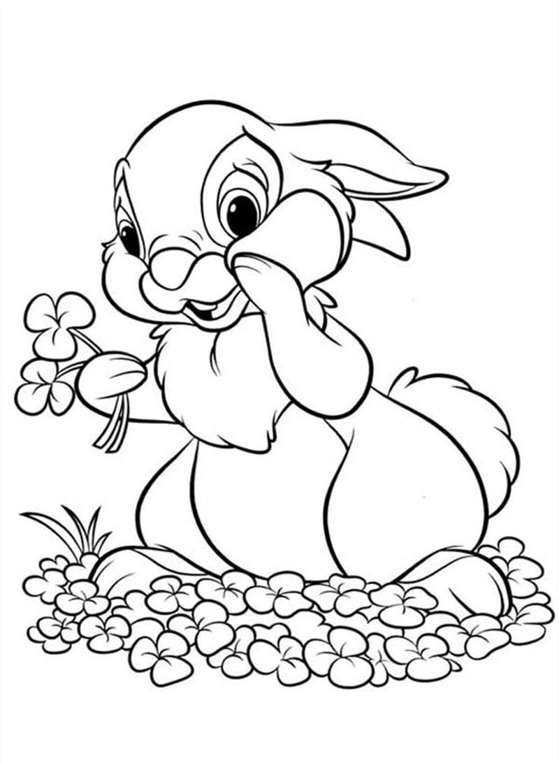 free PRINTABLE adult coloring pages rabbit