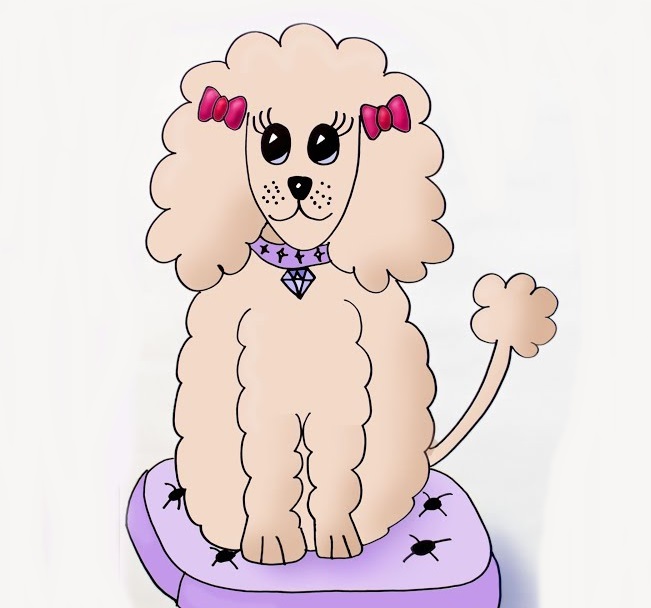 Cute Poodle Coloring Pages Printable