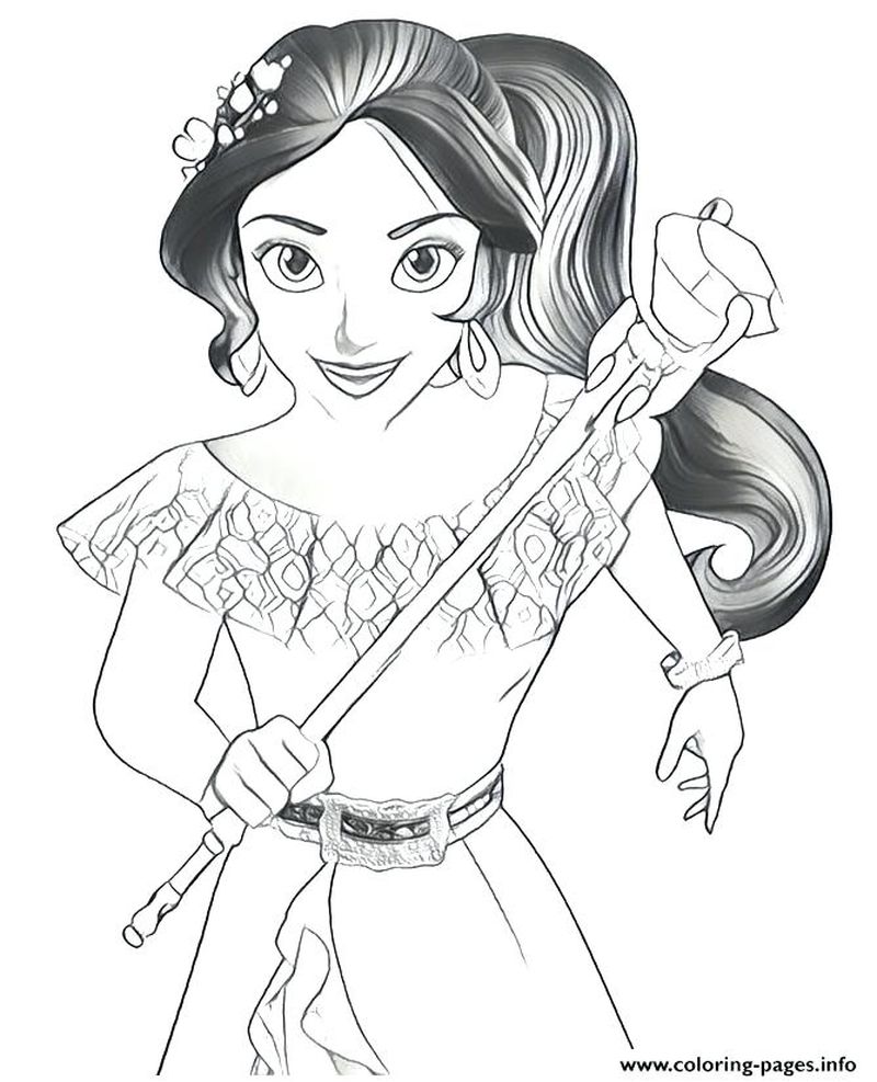 princess elena of avalor coloring pages