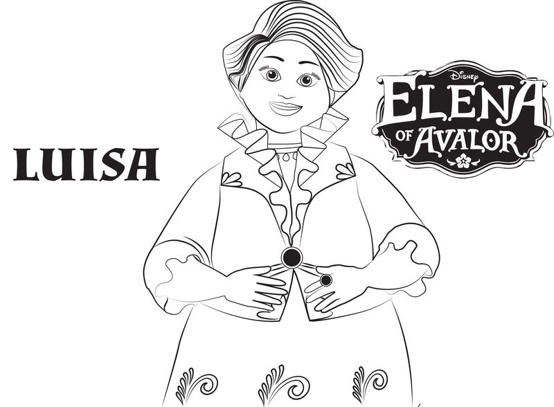 print Elena Of Avalor Coloring Pages For Free