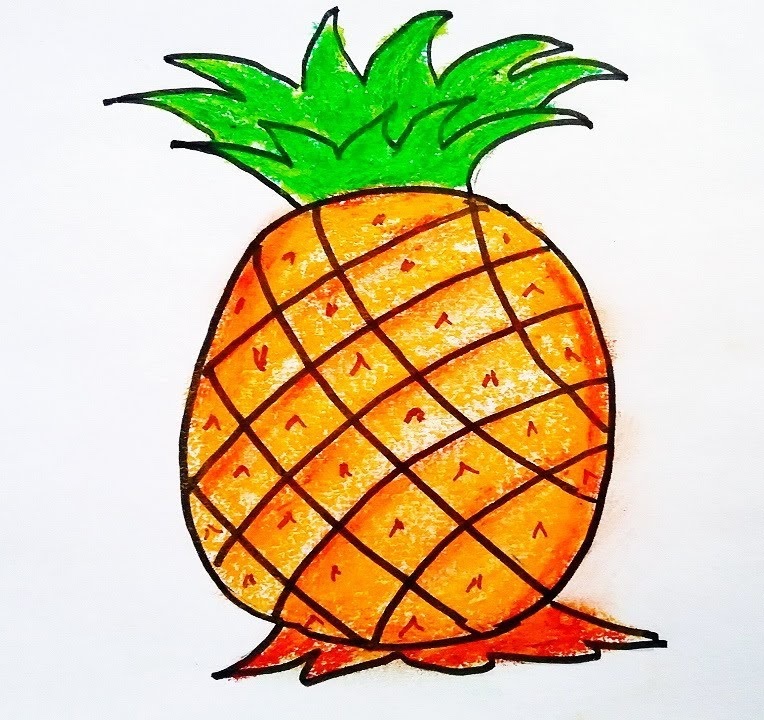 Pineapple Coloring Pages Printable