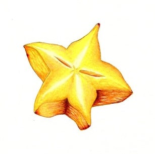 Star Fruit Coloring Pages Printable