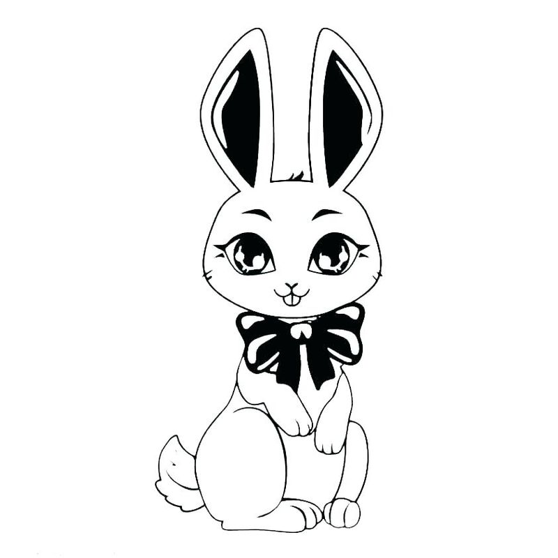 rabbit coloring pages to print