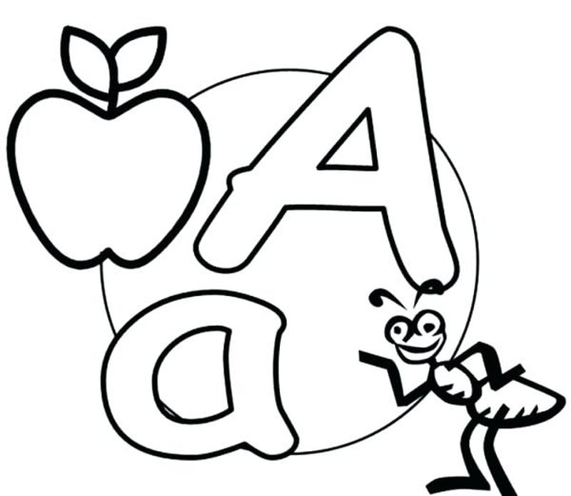 Coloring Pages For Letter A Printable