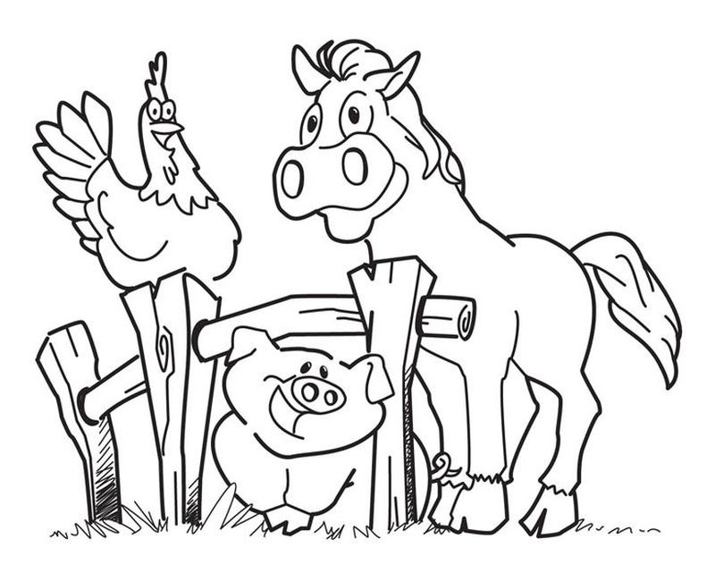 Farm Coloring Pages Free Printable