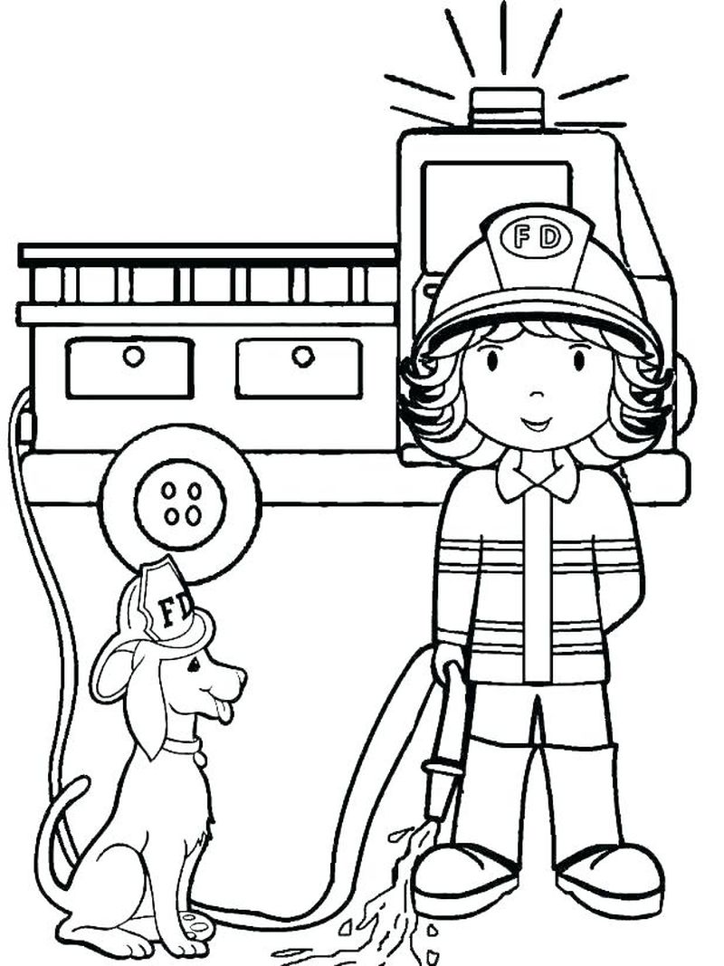 Fireman Sam Coloring Page_