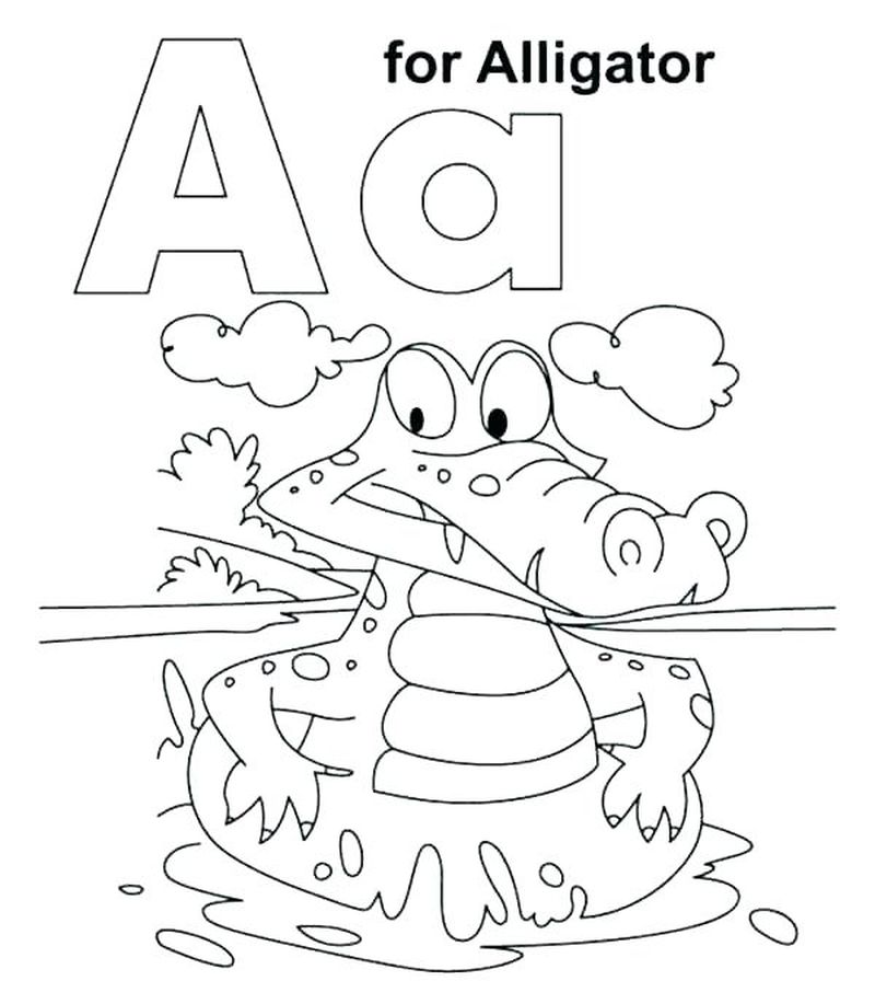 Printable Letter A Coloring Pages