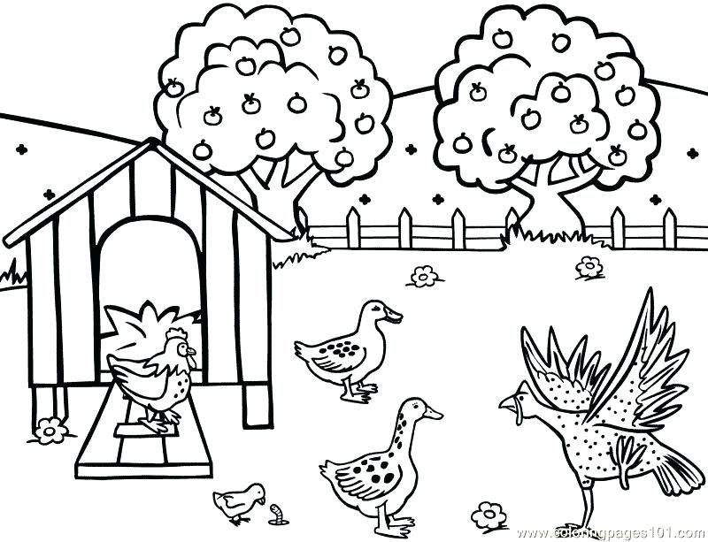 farm coloring pages for preschoolers free