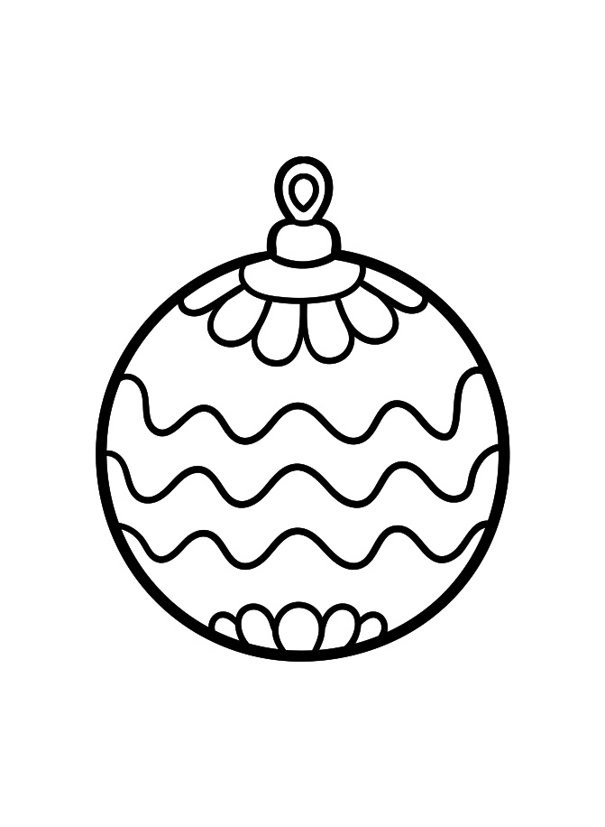 Christmas Ornament Coloring Page