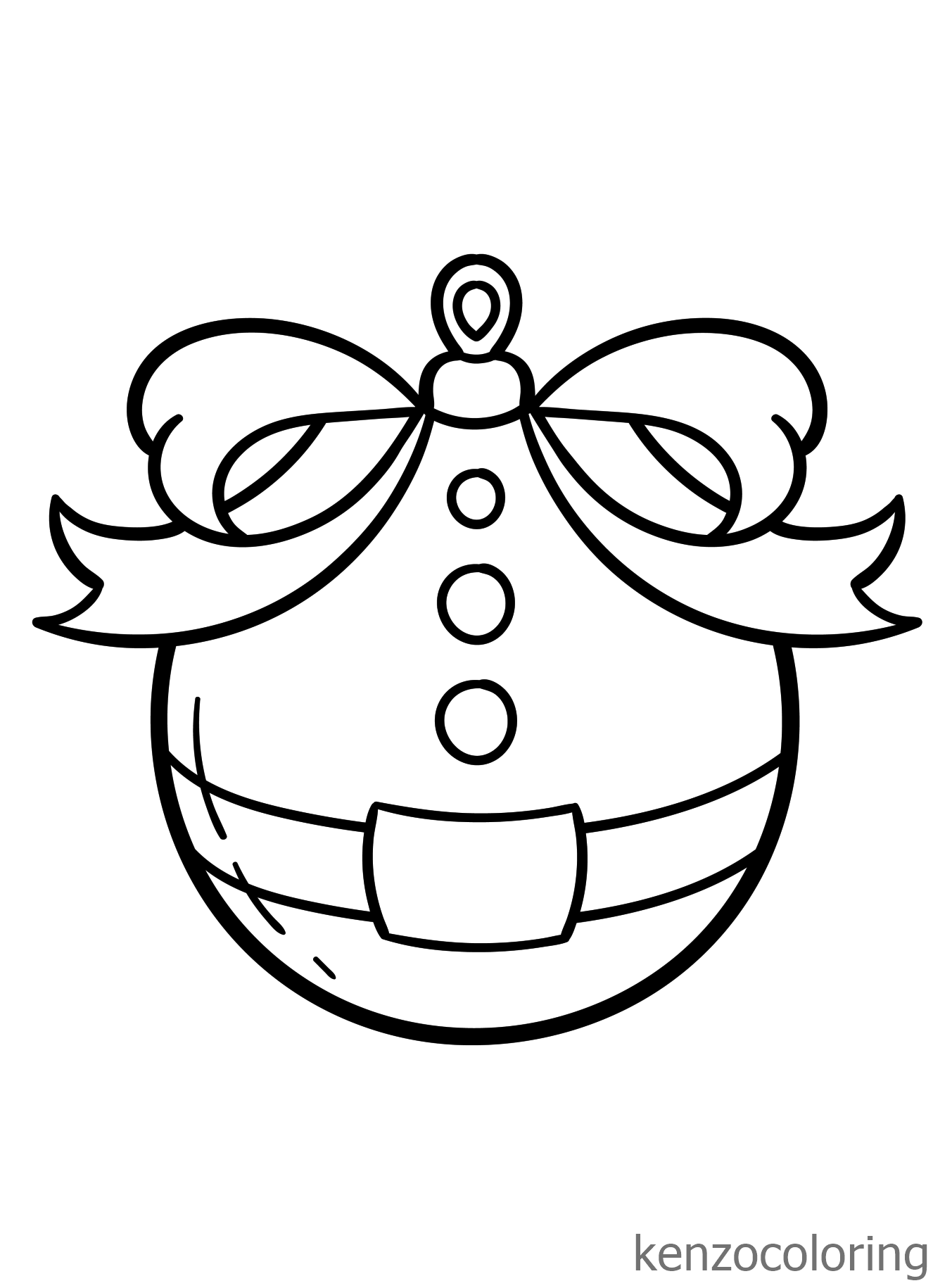 Christmas Ornament Coloring Pages