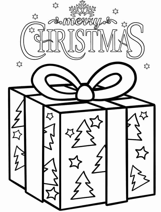 Coloring Page Merry Christmas With Parent To Color