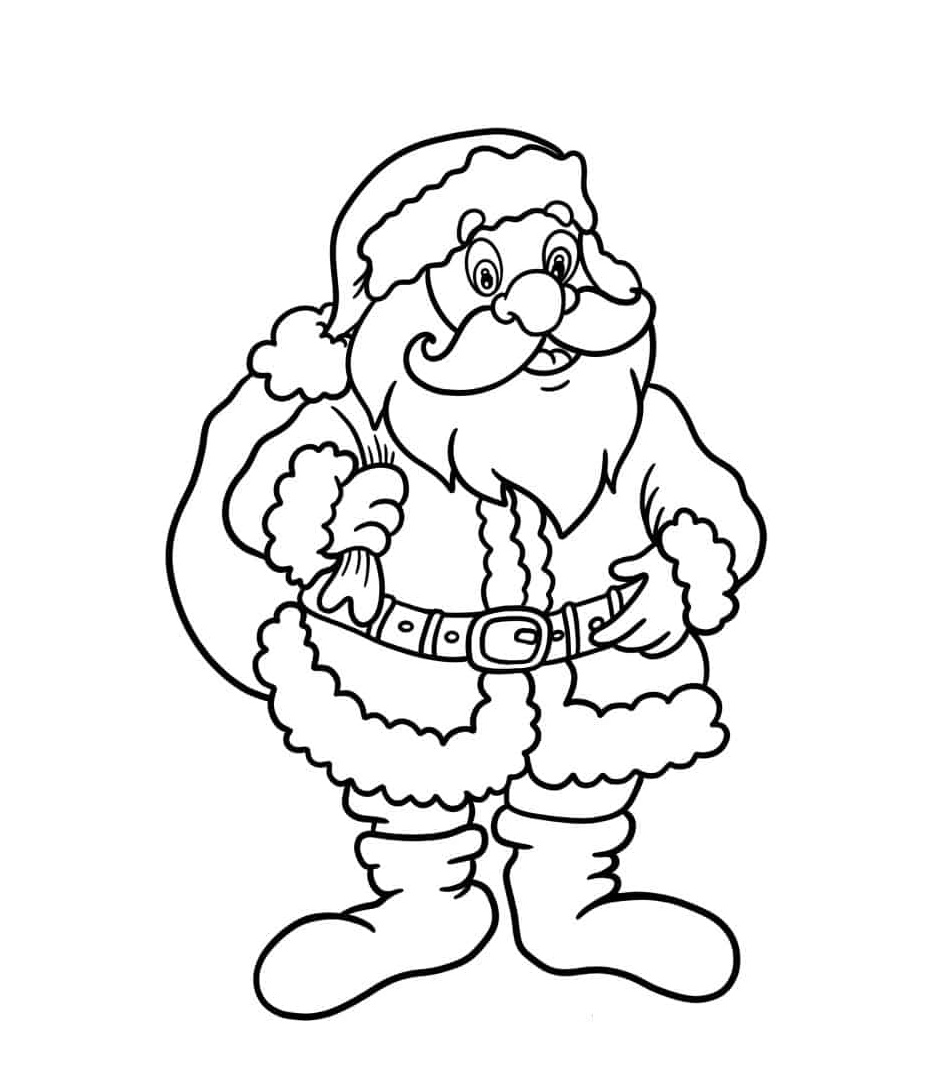 Coloring Page Santa