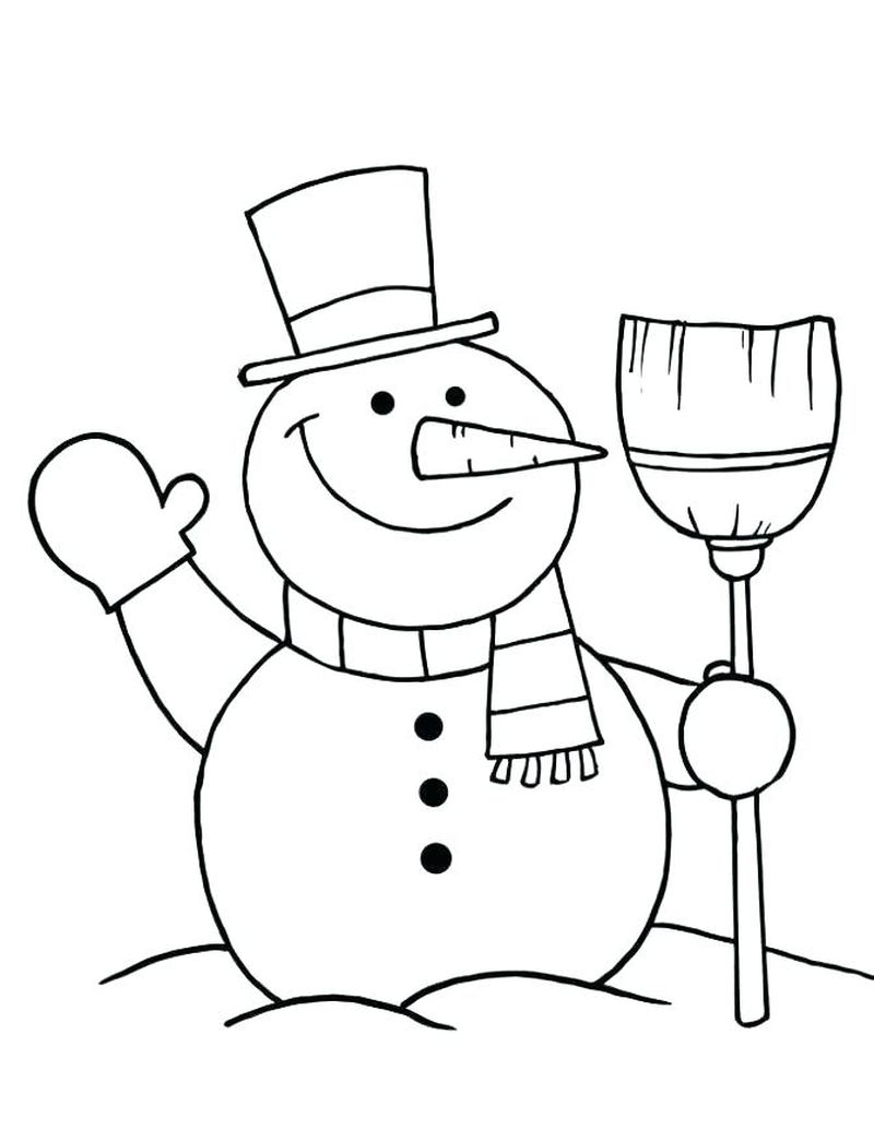 Coloring Pages For Snowman