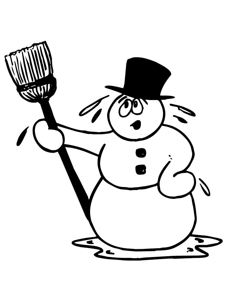 Coloring Pages Picture Of Snowman