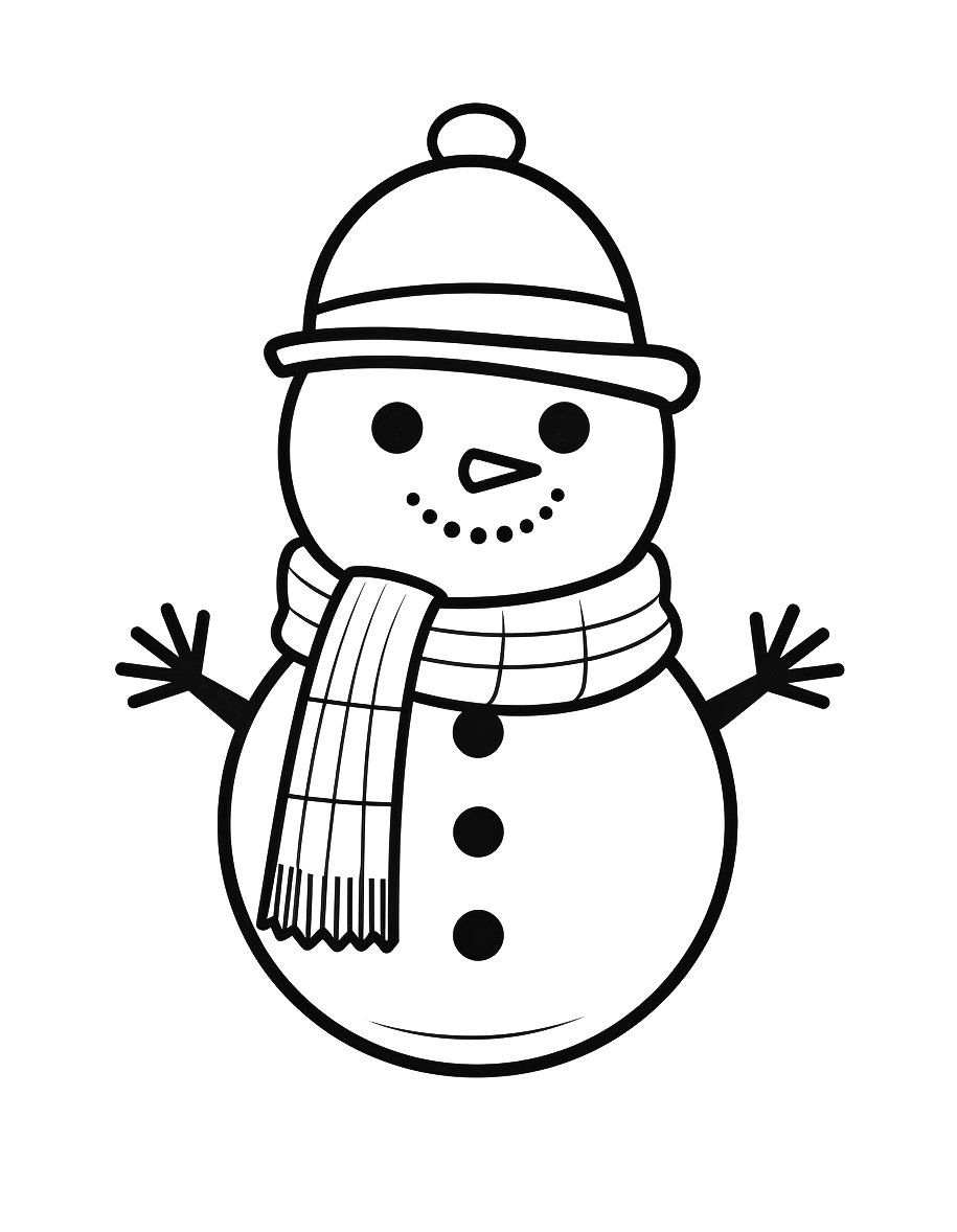 Coloring Pages Snowman