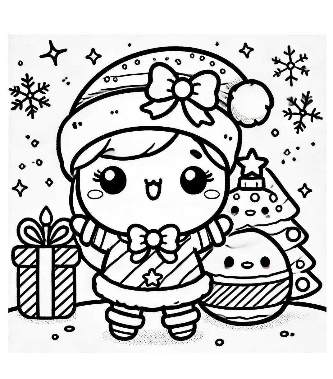 Cute Kawaii Coloring Pages free